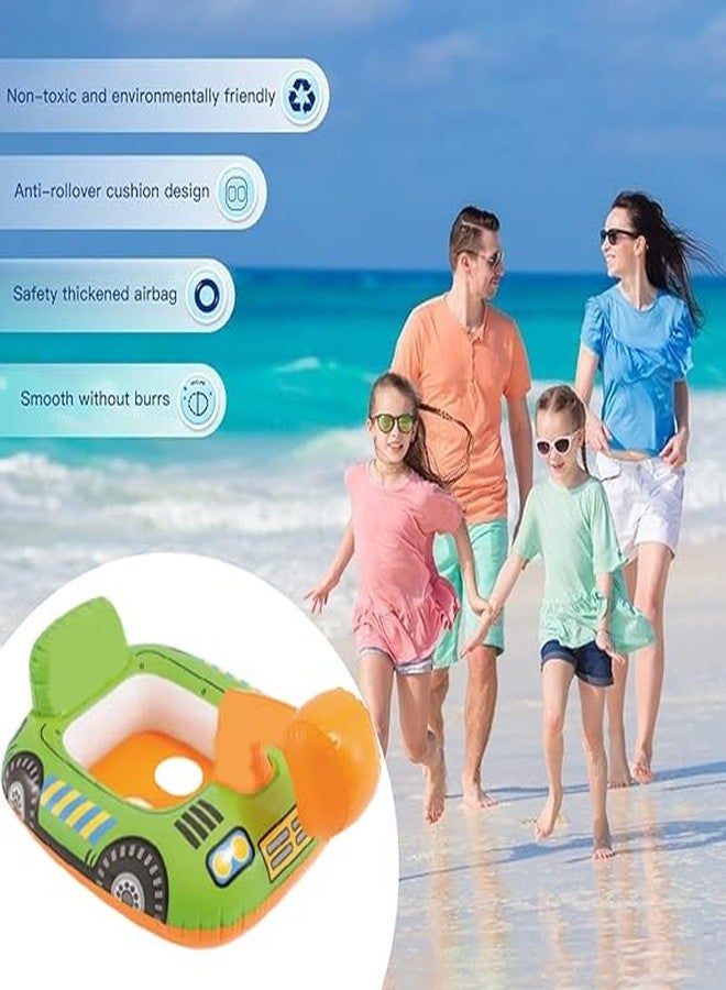 Jukusa Inflatable Swim Pool Float Water Float Ring Tube Vehicle Shape Pool Float Tube, Fun,Enjoyment Water Safety Ring for Kids (Bulldozer Swim Tube)(33" (84 cm) x 23" (58 cm)) - Image 4